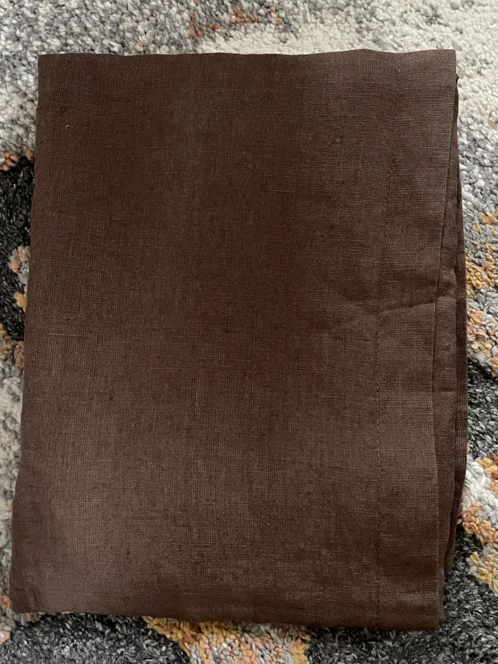 NWOT Quince European Linen Euro Sham, 26 X 26 (Espresso)